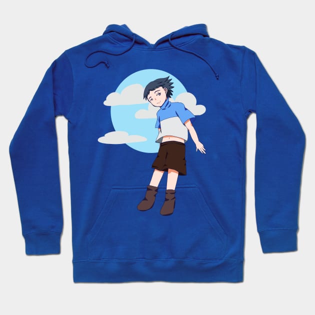 Jump High Sky to Reach Your Dream Simple Design Hoodie by Dearly Mu